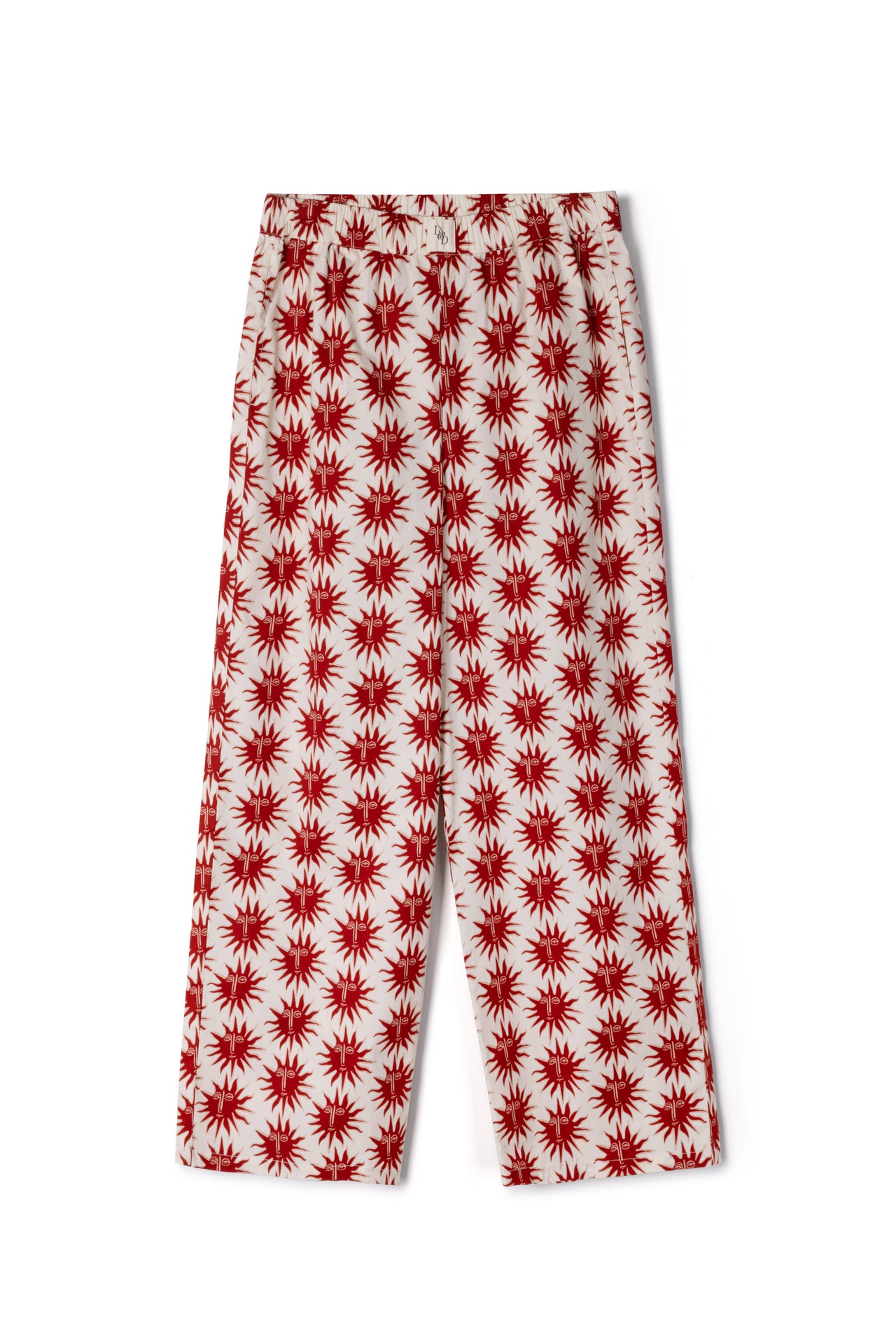 402 Trousers Helios Cream/Red