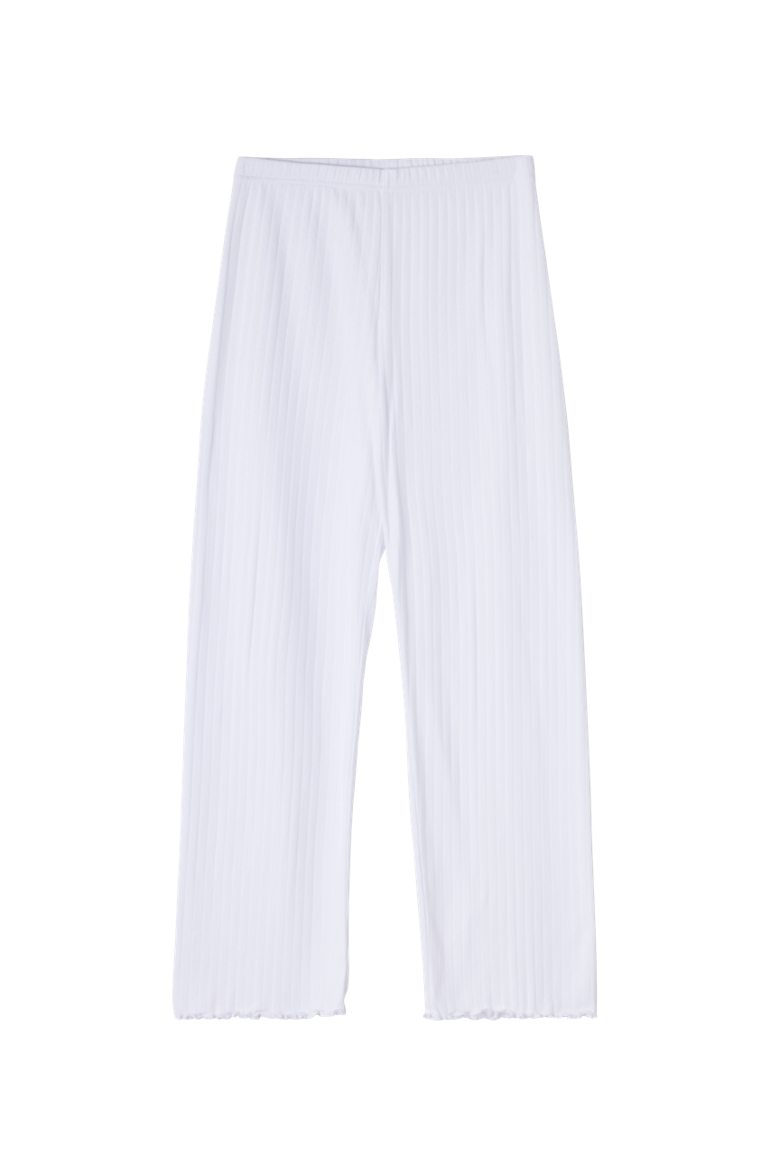 Pointelle Lounge Trousers White