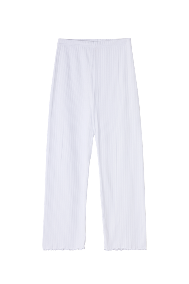 Pointelle Lounge Trousers White