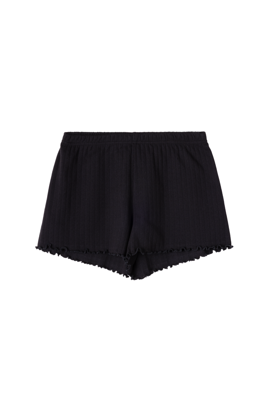 Pointelle Shorts Black