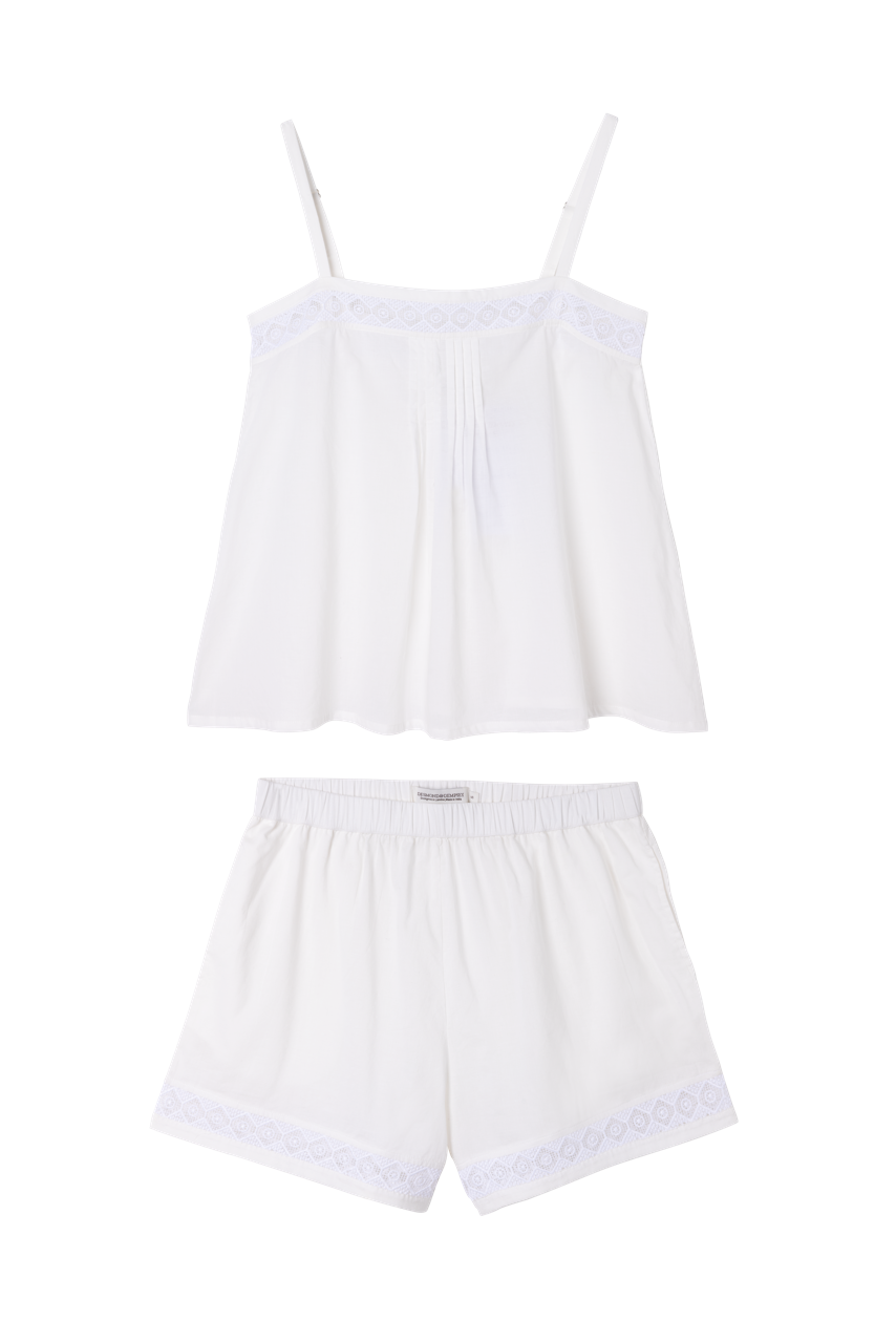 Martha Cami & Shorts Set White
