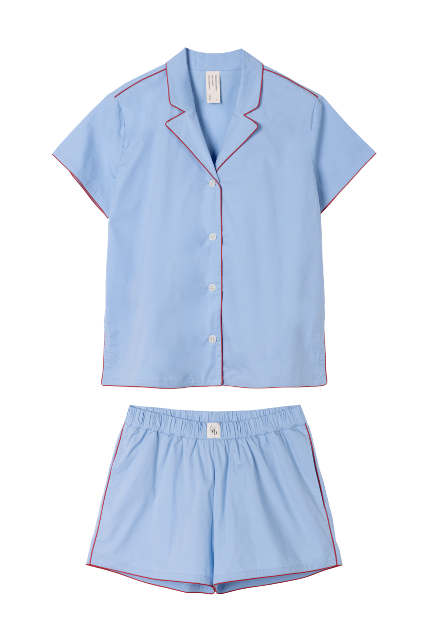 402 Short Pyjama Set Blue