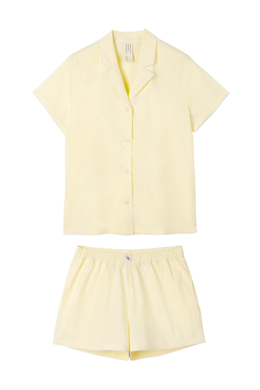 402 Short Pyjama Set Yellow