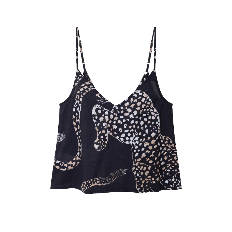 Cami Top Soleia Leopard Print Multi