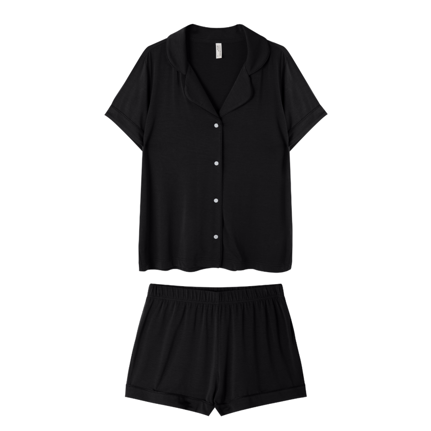 Lyocell Jersey Short Pyjama Set Bunny Cream/Brown