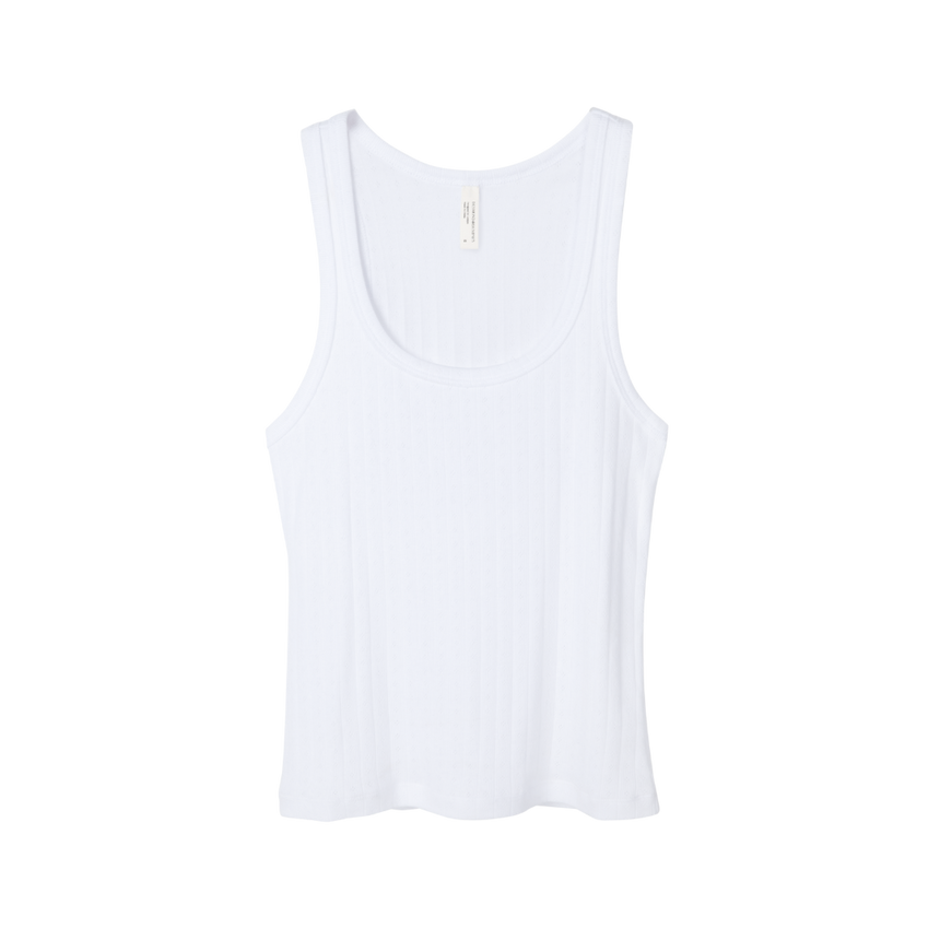 Pointelle Tank Top Black