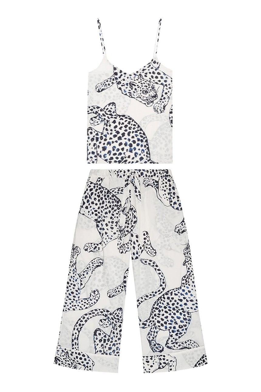 Cami Top and Wide Leg Trouser Set The Jag Print Cream
