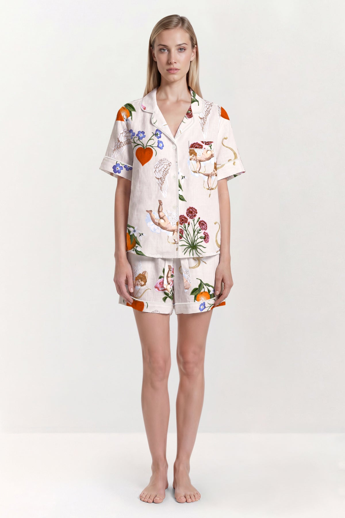 Short Sleeve Set Primavera Cream