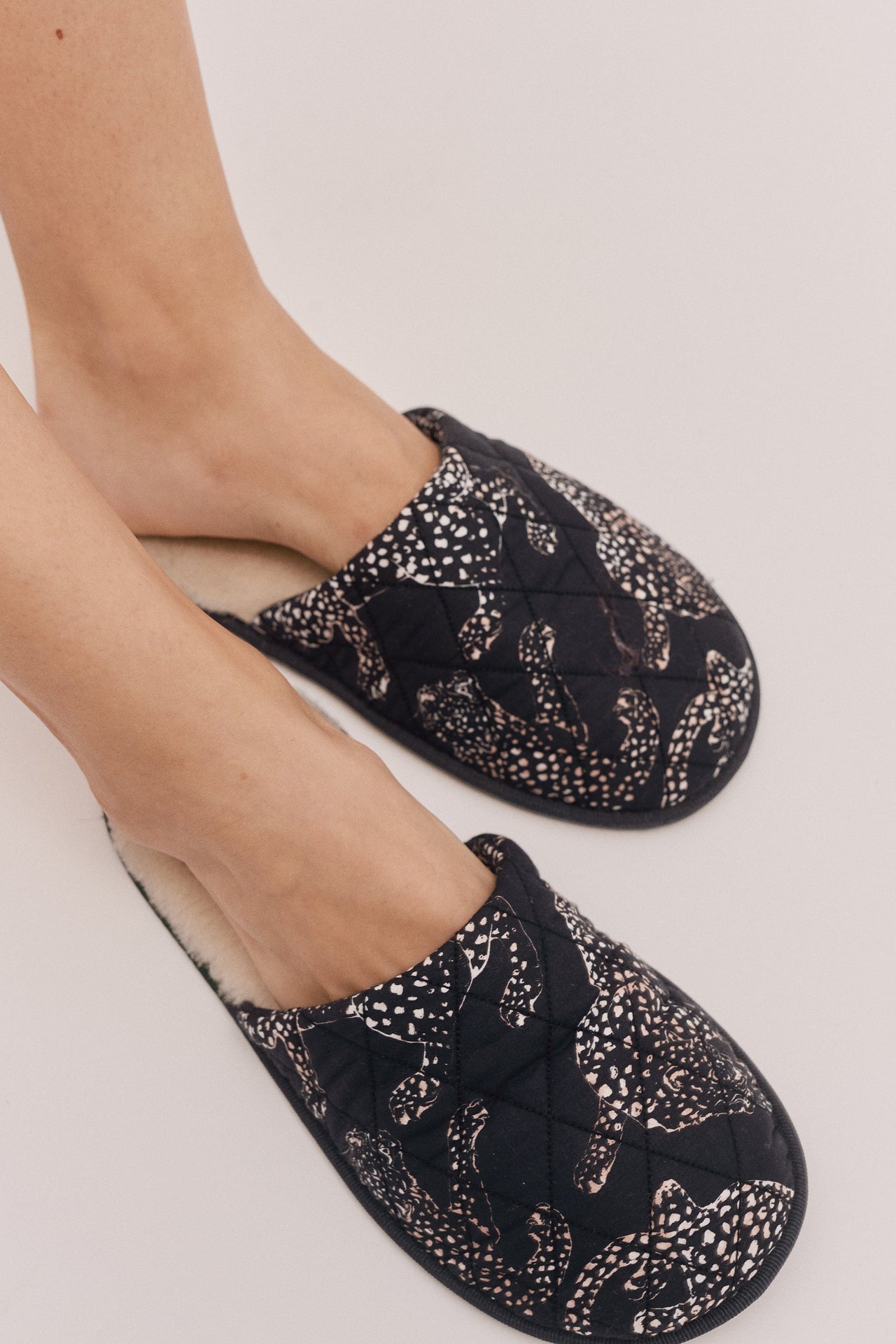 Women's Slipper Jag Print Navy