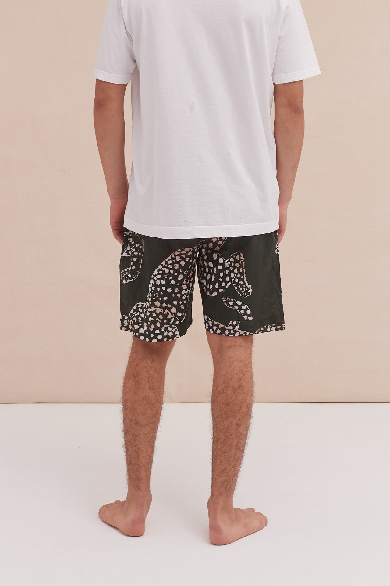 Men’s Pyjama Shorts The Jag Print Green