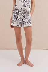 Pyjama Shorts The Jag Print Cream