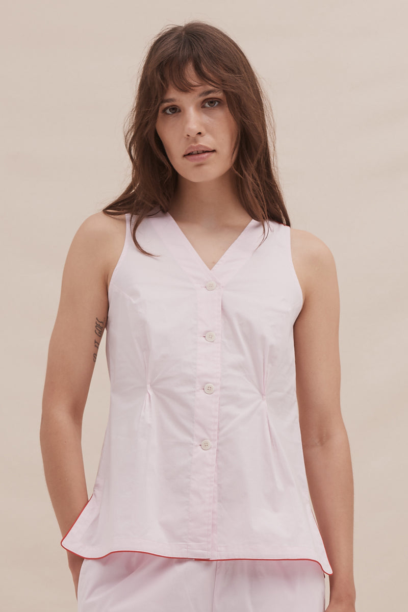402 Vest Cami Pink