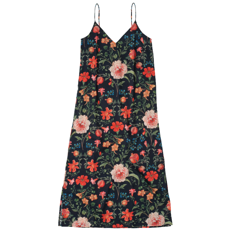 Slip Nightie The Jag Print Navy