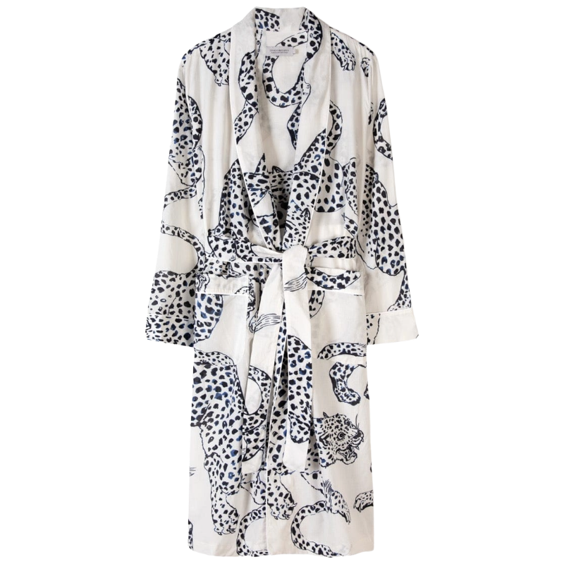 Women's Robe Soleia Print Cream