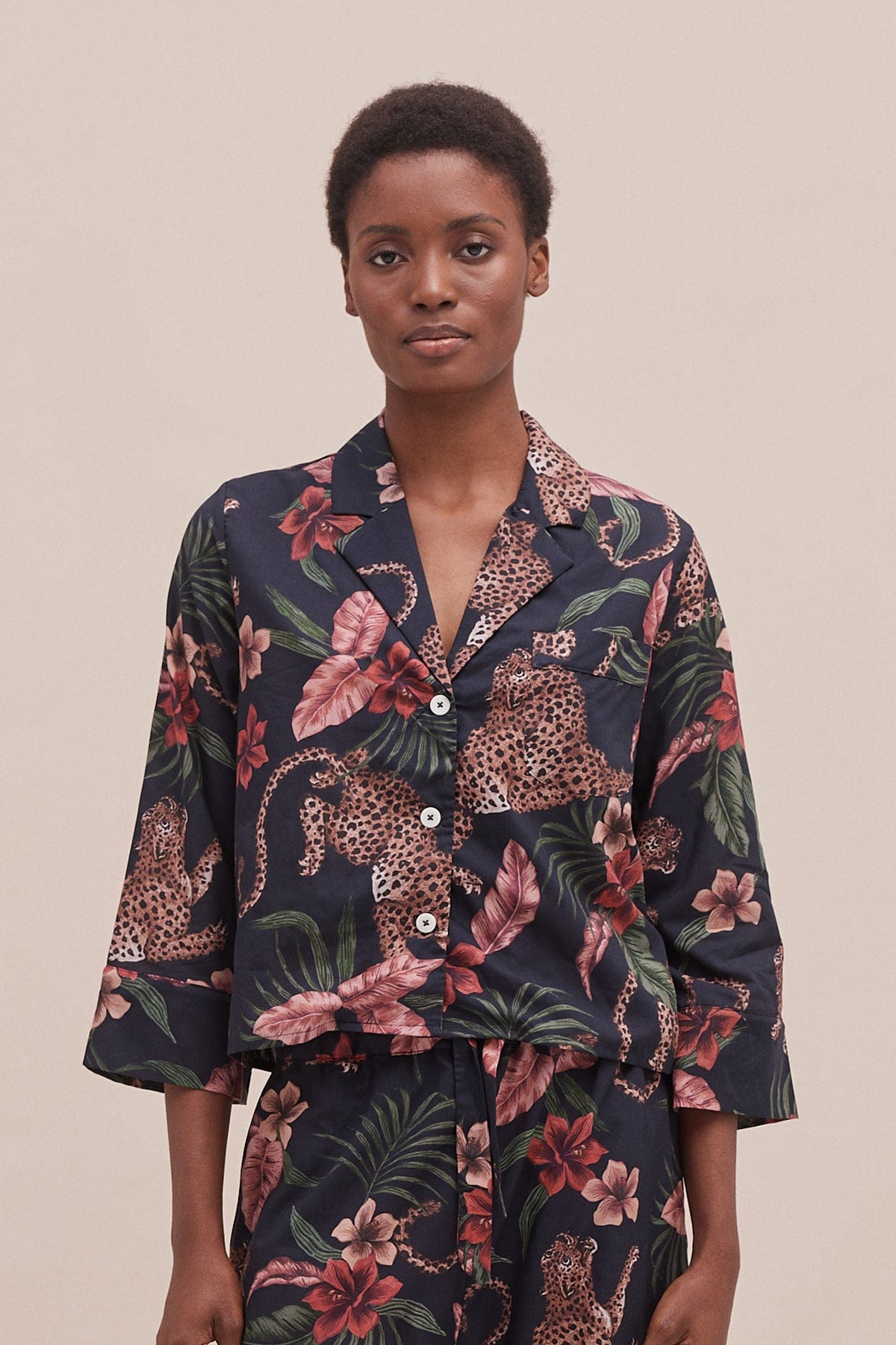 Boxy Shirt Soleia Leopard Print