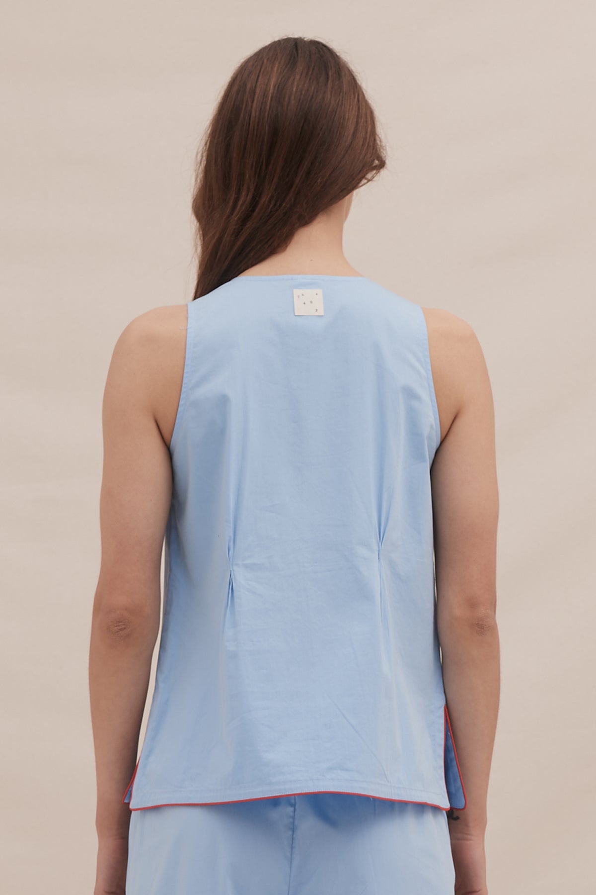 402 Vest Cami Blue