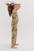 Cami Top and Wide Leg Set Soleia Leopard Print Khaki