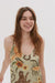 Slip Nightie Soleia Leopard Print Khaki Linen