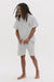 Men's Pyjama Shorts Summer Oxford Stripe Blue