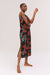 Slip Nightie Passerine Print Black/Red