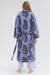 Women's Towel Robe Sansindo Tiger Print Lavender/Black