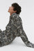 Men’s Pocket Pyjama Set Crotalus Print Ecru/Black Linen