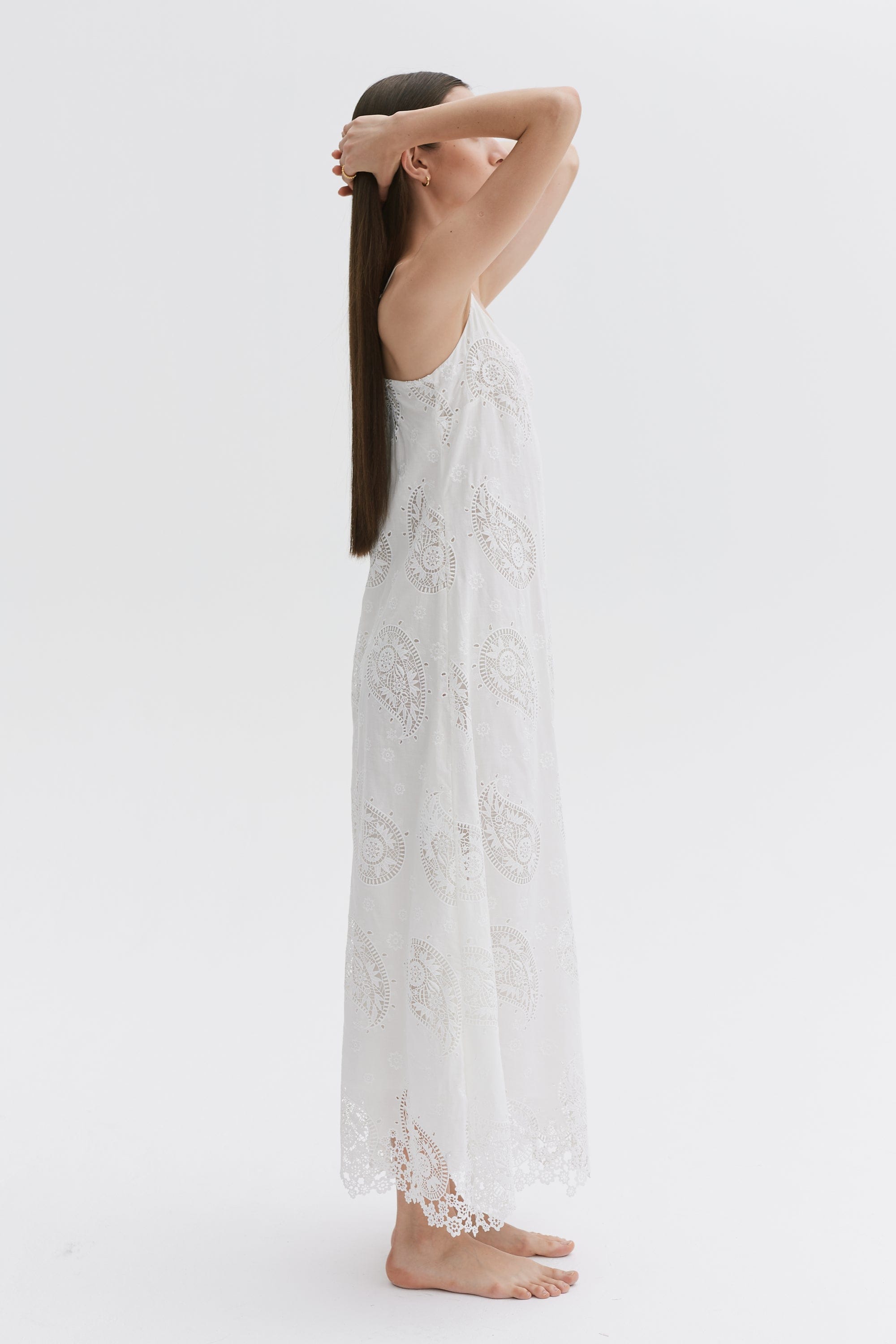 White broderie nightdress clearance