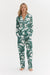 Long Pyjama Set The Fern Print White/Green