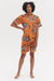 Men’s Cuban Pyjama Set Rayas Print Orange