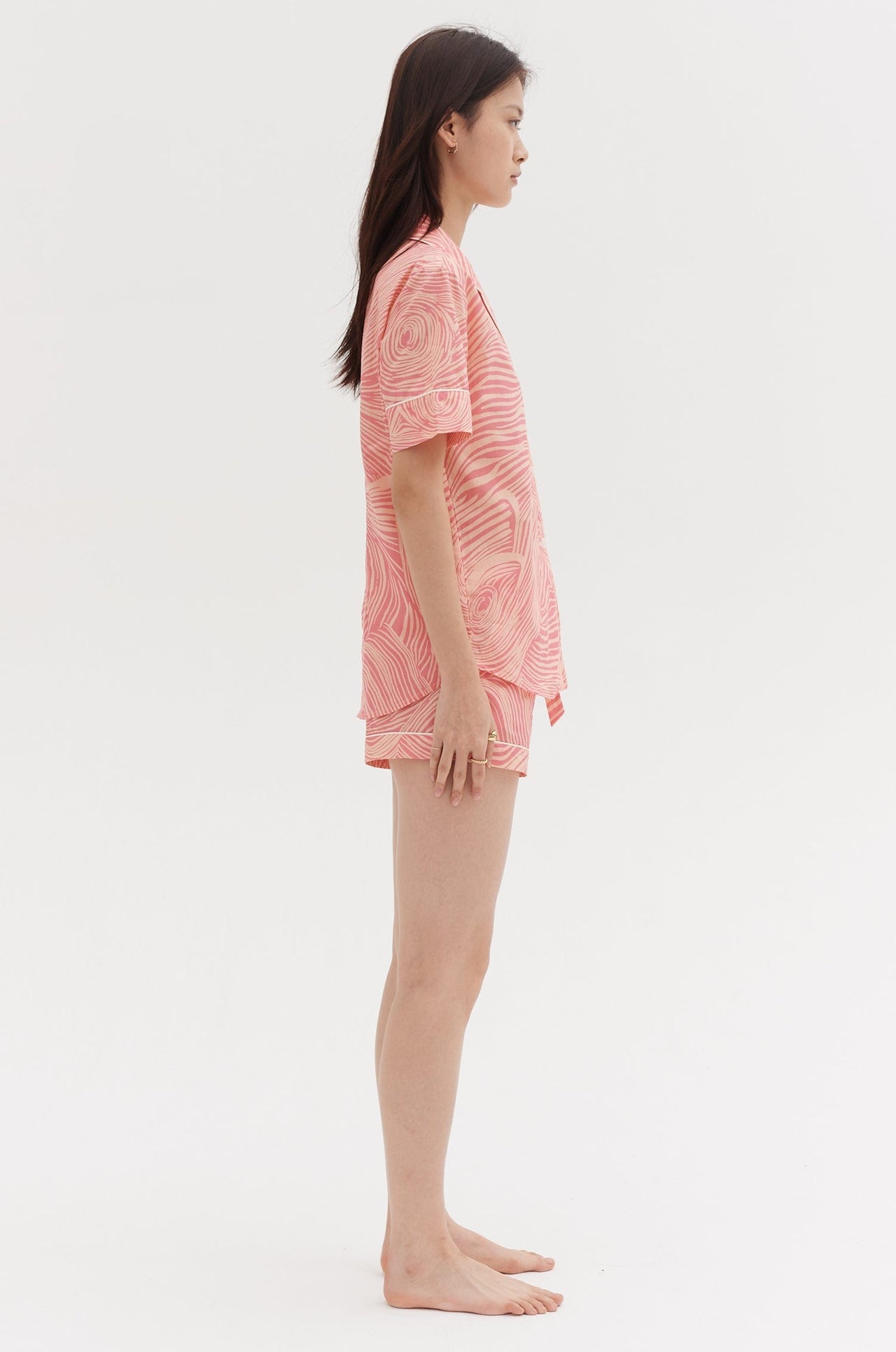 Short Pyjama Set Tellus Print Pink
