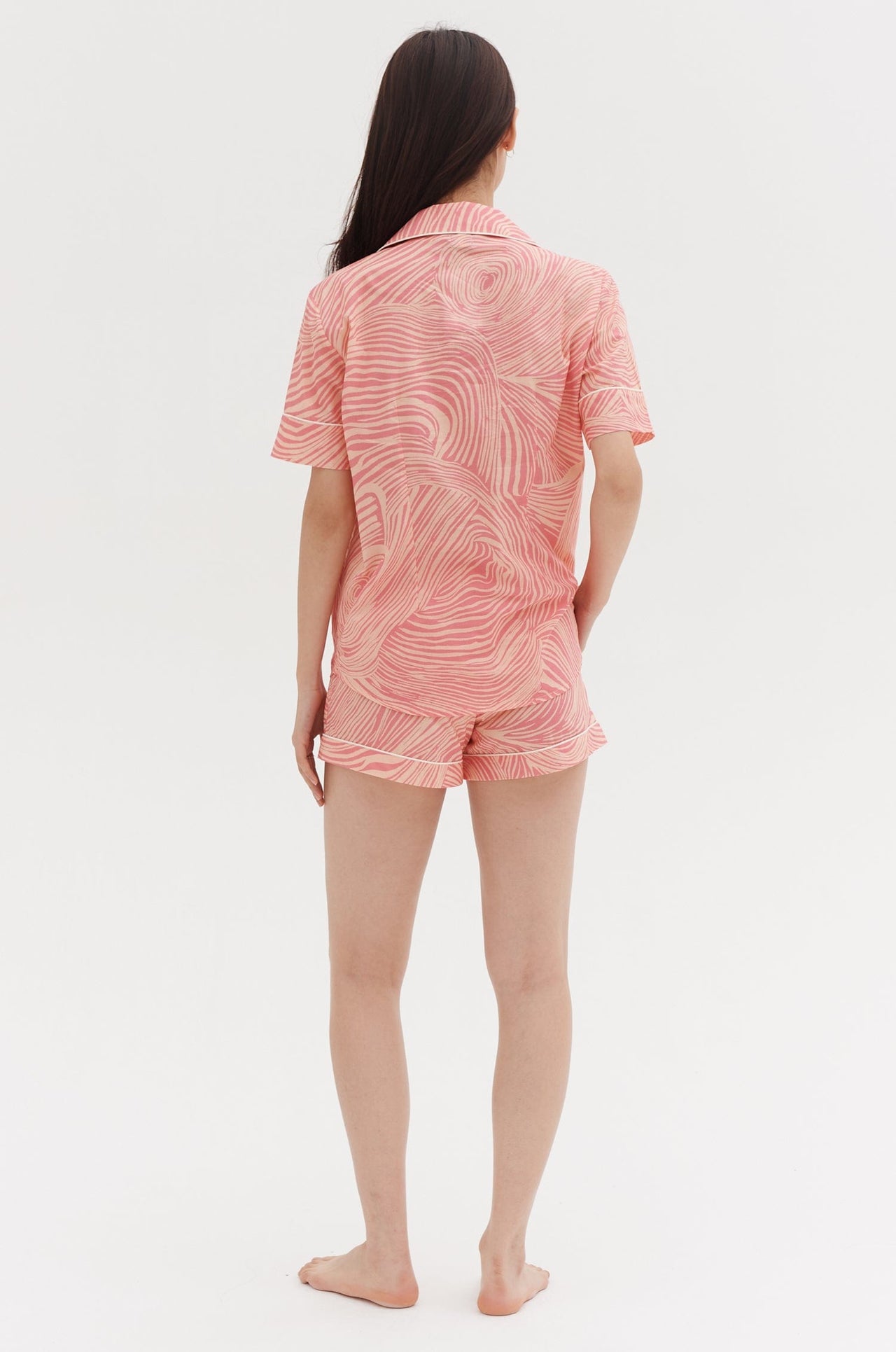 Short Pyjama Set Tellus Print Pink