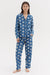 Long Pyjama Set D&D x Ōshadi Helios Print Indigo