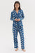 Long Pyjama Set D&D x Ōshadi Helios Print Indigo