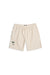 Men’s Embroidered Pyjama Shorts Oxford Stripe Ochre