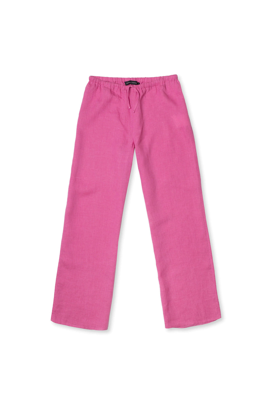 Lounge Trouser Cerise Pink Linen