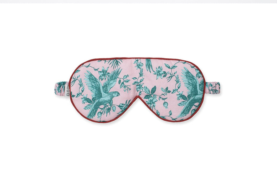 Cotton Luxe Eye Mask The Bromley Parrot Pink/Blue