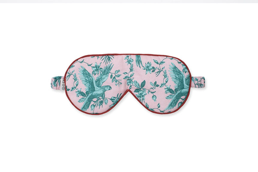 Cotton Luxe Eye Mask The Bromley Parrot Pink/Blue