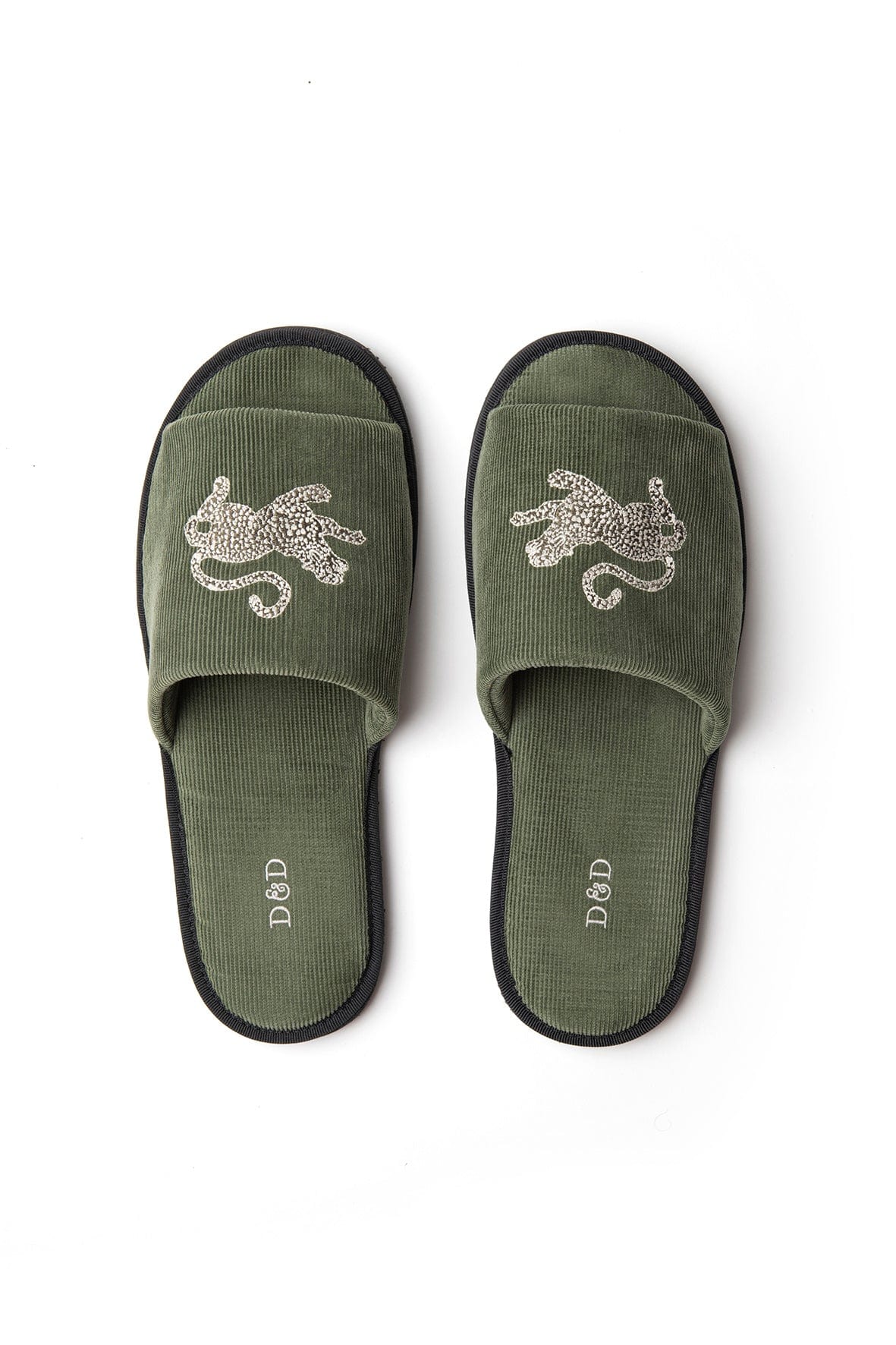 Men’s Corduroy Slides The Jag Print Green