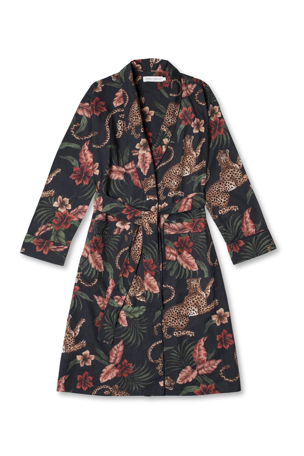 Women's Robe Soleia Print Navy
