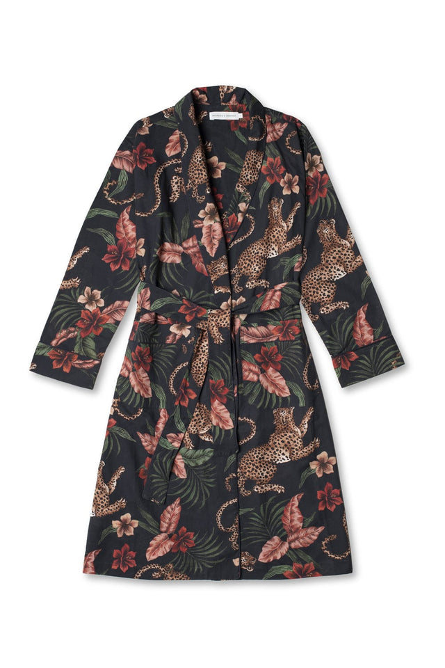 Women's Robe Soleia Print Navy