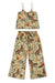 Cami Top and Wide Leg Set Soleia Leopard Print Khaki