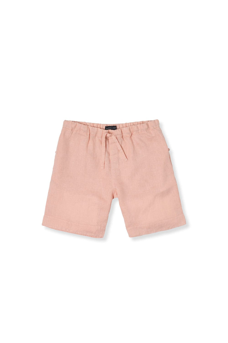 Men's Pyjama Shorts Pink Linen