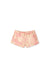 Pyjama Shorts Lowland Rainforest Print Pink Linen