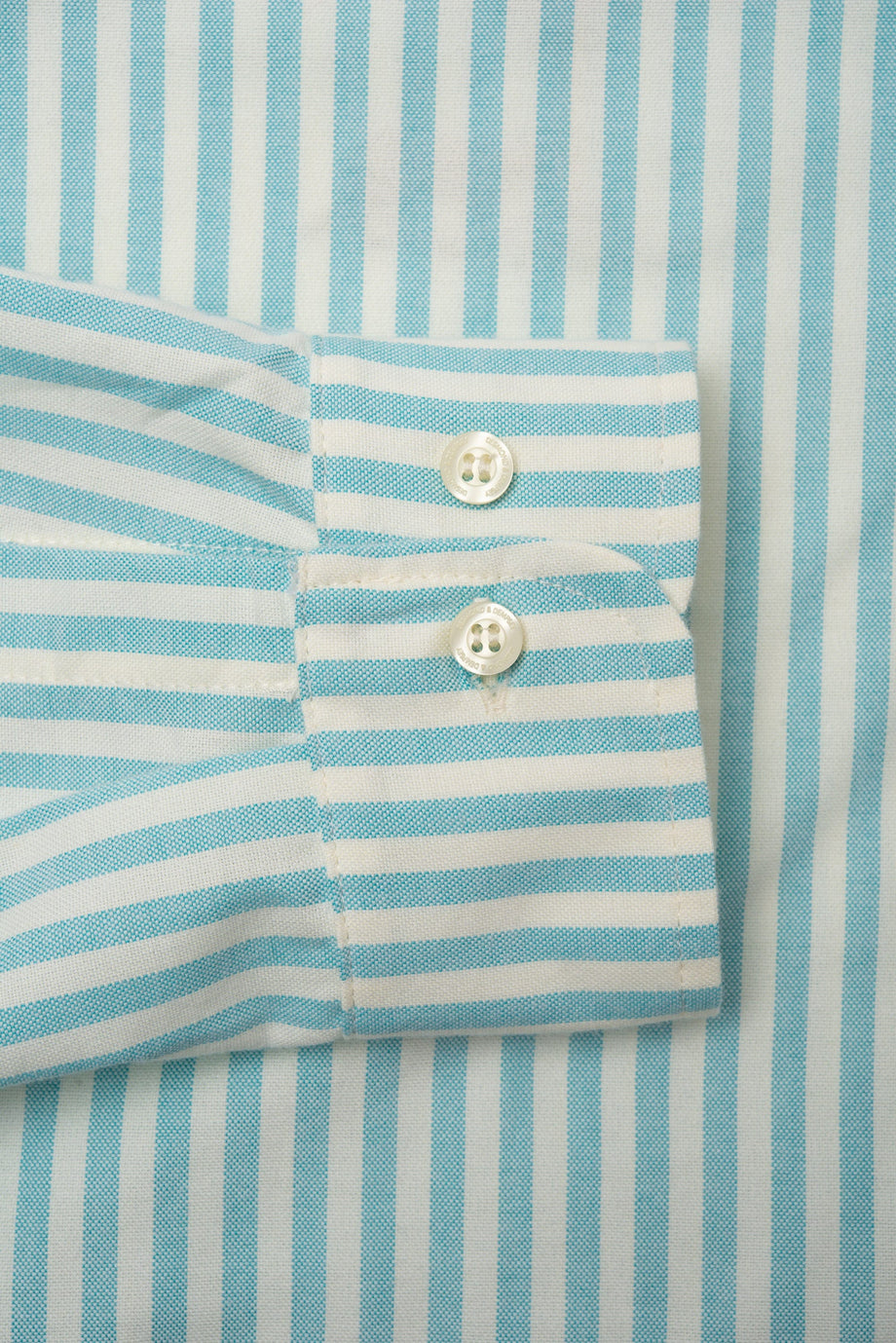 Lounge Shirt L'Ocelot Femelle Embroidery Turquoise Stripe