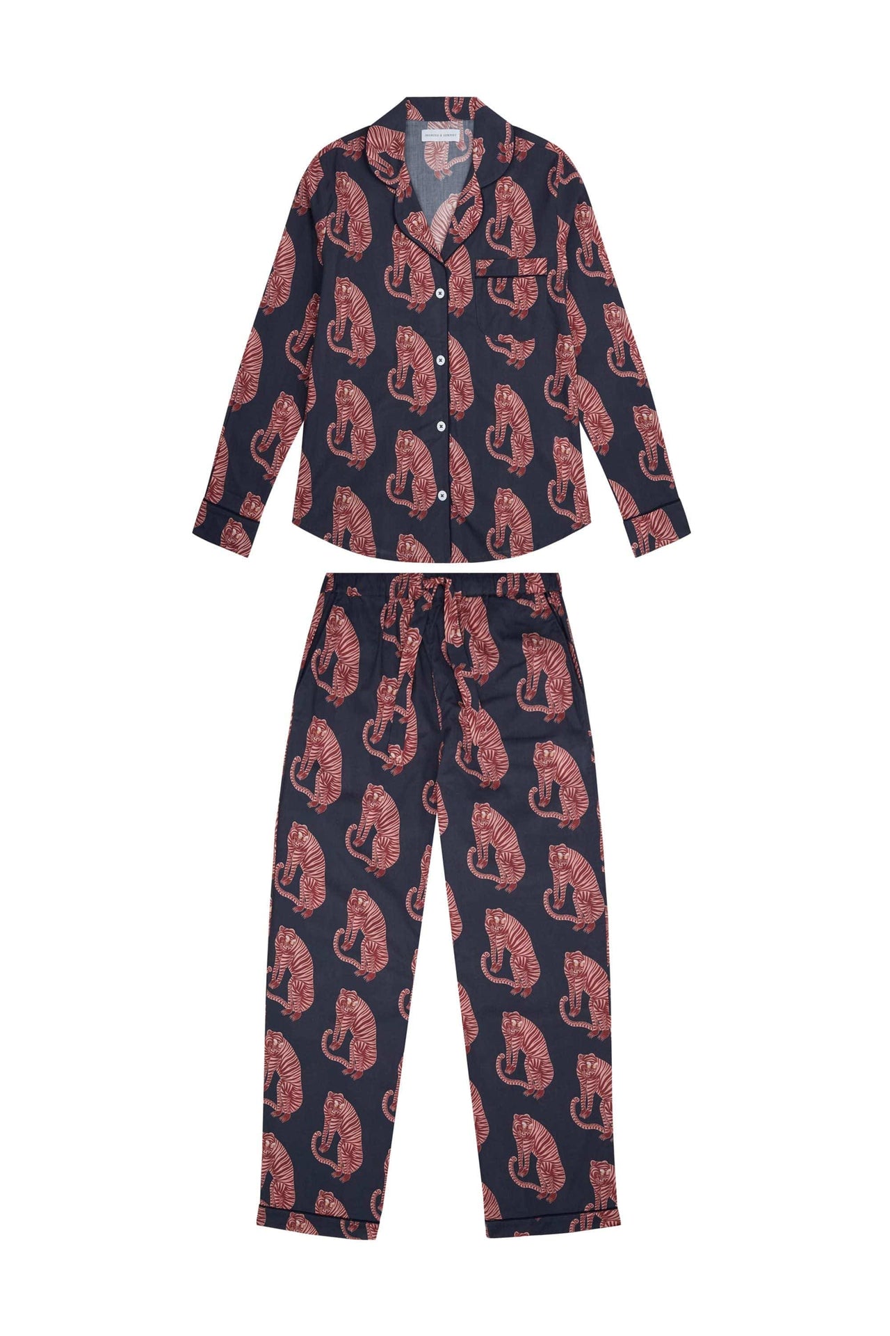 Long Pyjama Set Sansindo Tiger Print | Desmond & Dempsey