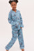 Kids' Long Pyjama Set Bocas Print Blue