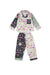 Kids' Long Pyjama Set Persephone Floral Print Patchwork Lavender