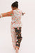 Kids' Long Pyjama Set Persephone Floral Print Patchwork