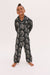 Kids' Long Pyjama Set Sansindo Tiger Print Black/Cream