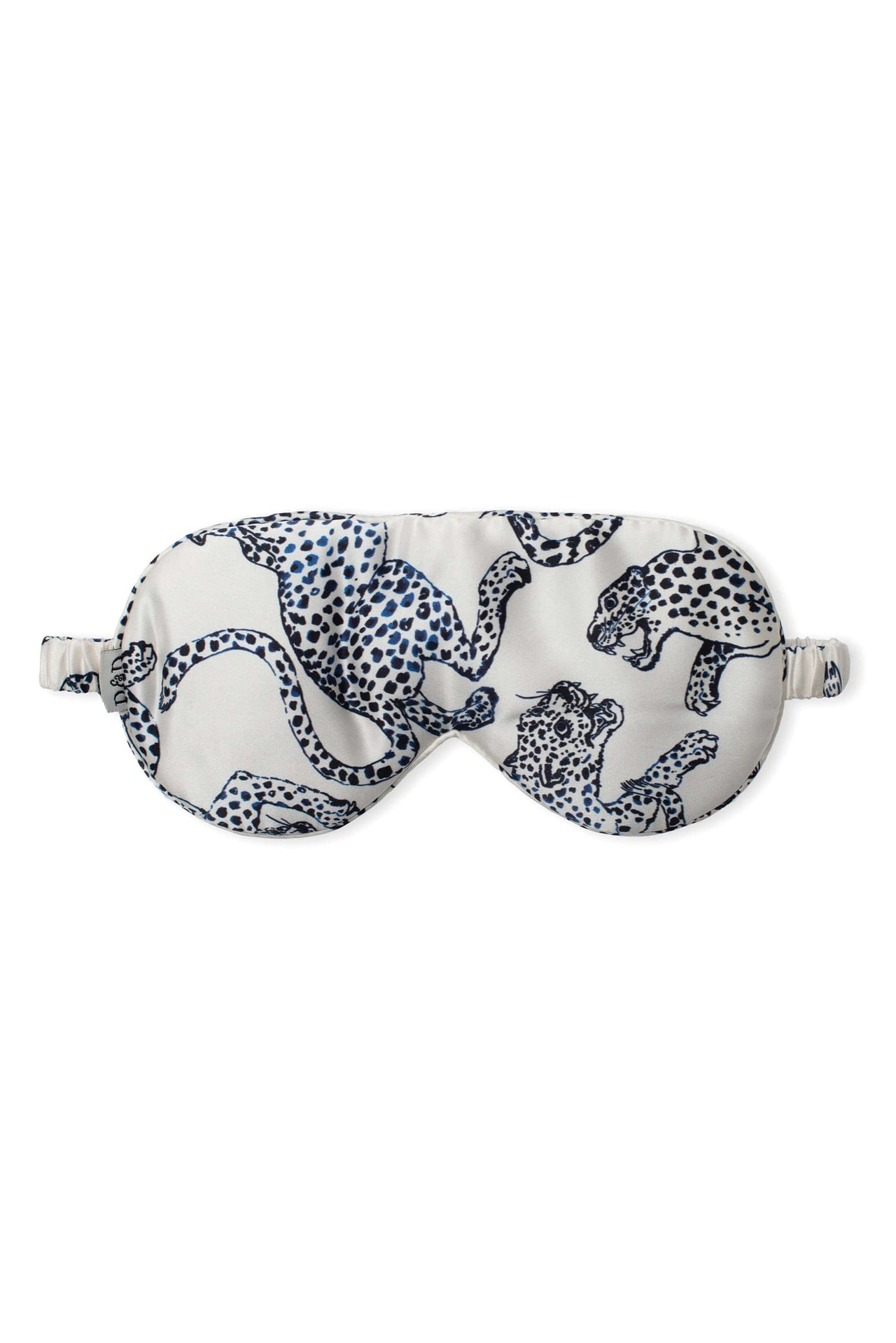 Silk Eye Mask Jag Print Cream